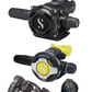 Scubapro Regulator Set: MK25 Evo Black Tech (Din or Yoke) + A700 Carbon + Octopus + Free Italian-made Reefline SPG