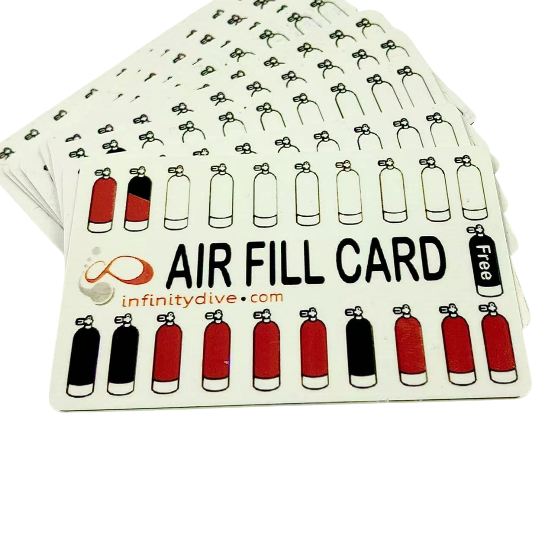 InfinityDive 20 times Air fill +1 free air fill Cards