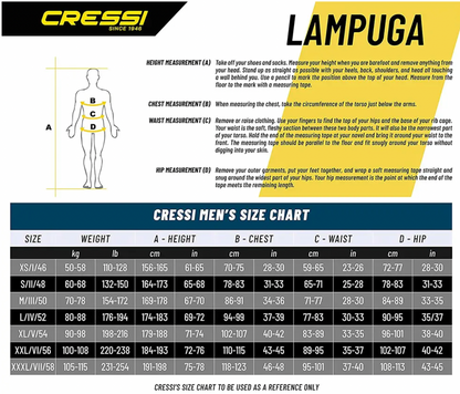 Cressi Lampuga 开放式迷彩潜水服 3 毫米 2 件式 - 男士