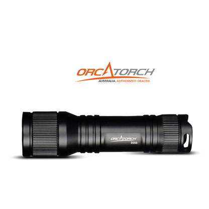 OrcaTorch D560 面罩手电筒 / 630 真流明