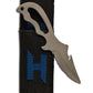 Halcyon Exploration 薄型钛合金刀，带斜角刀鞘