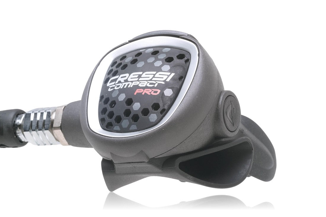 Close up of the Compact Pro second stage with thermoconductive technopolymer body
