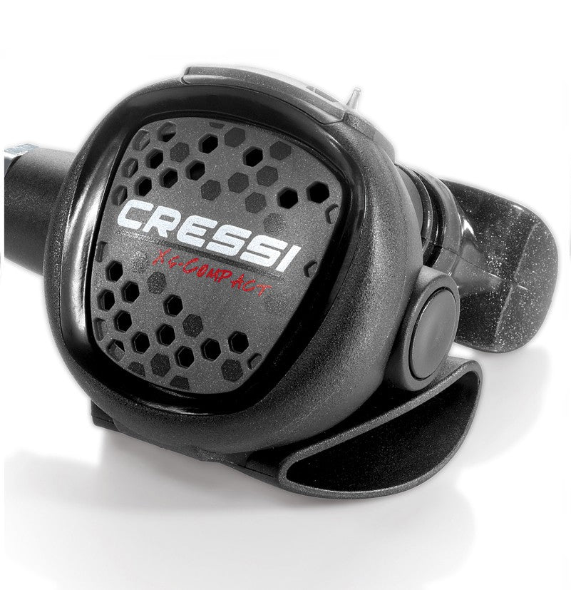 Detailed view of the XS Compact primary second stage regulator
