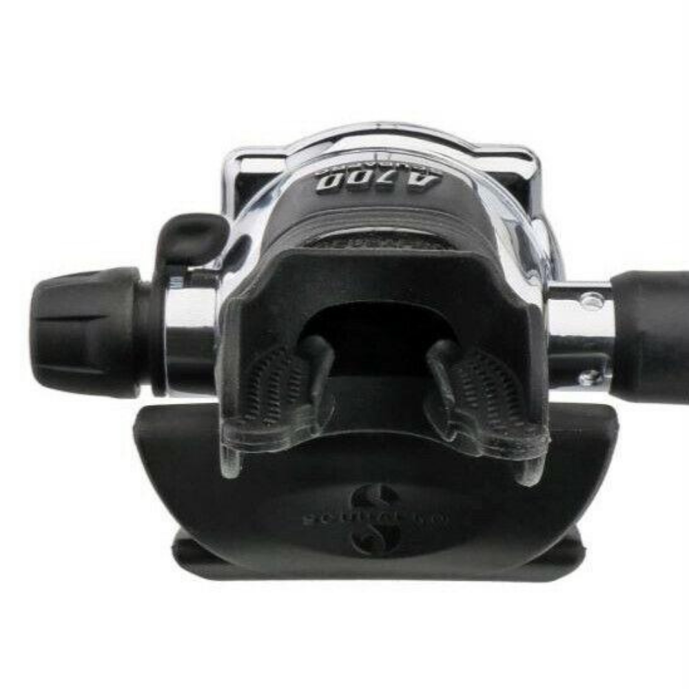 Front profile close up of the A700 orthodontic mouthpiece and exhaust system
