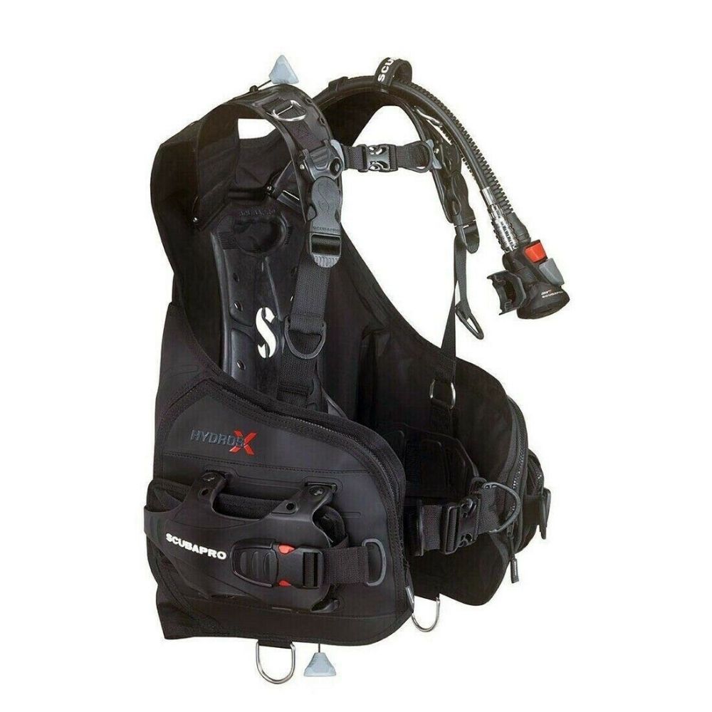 Rear angle image highlighting the backpack and harness support system
