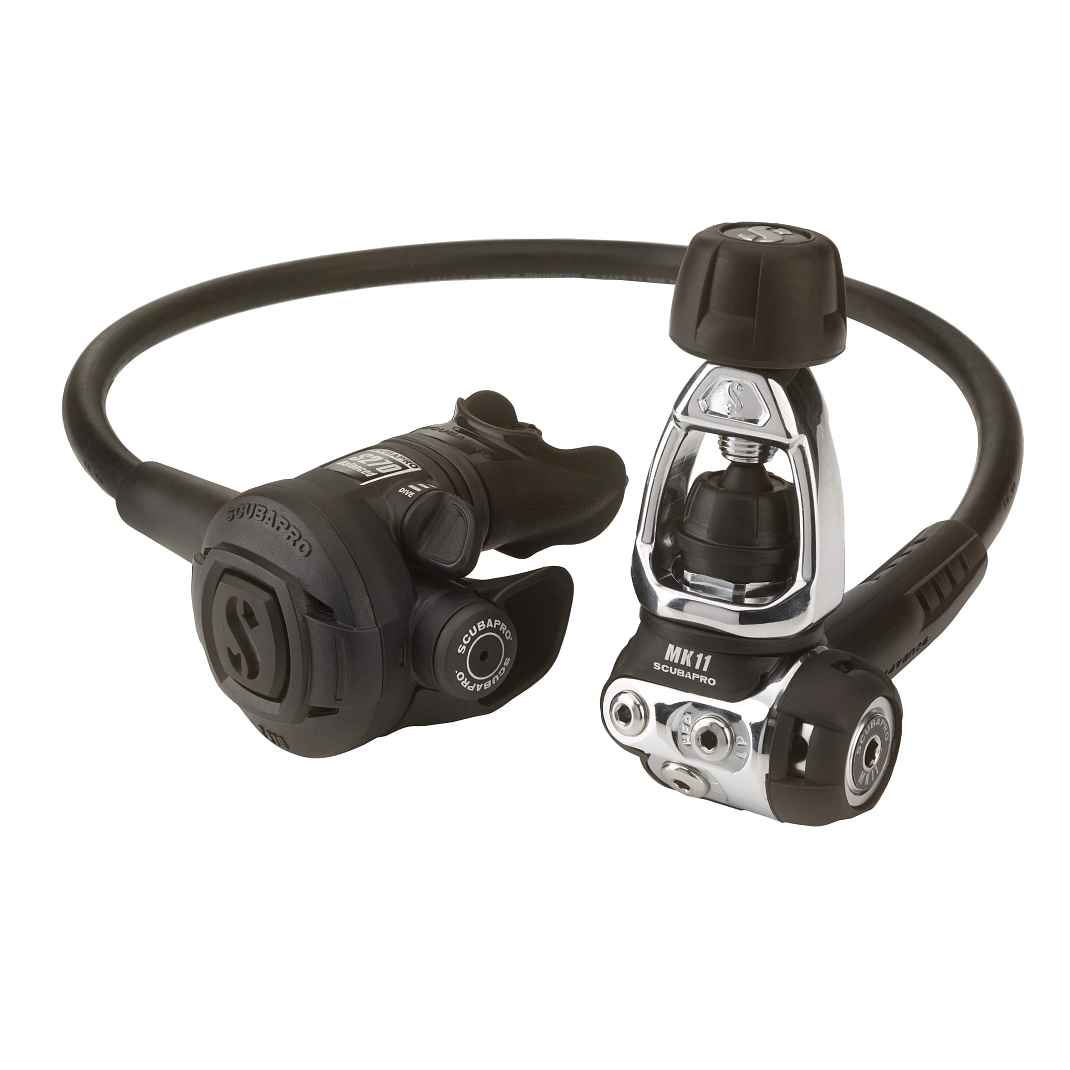 Complete hose routing setup for the MK11 S270 regulator system
