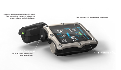 Shearwater Perdix 2 Ti Dive Computer with Optional Swift Transmitter