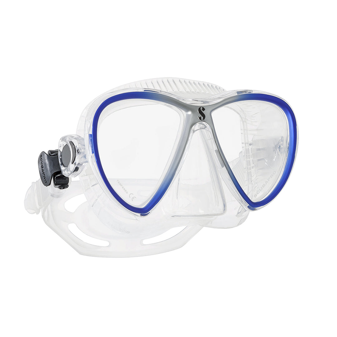 Scubapro Synergy 雙潛水面鏡 透明/藍色