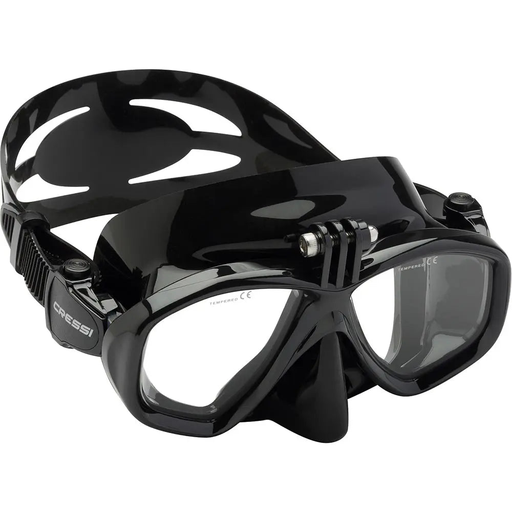 Cressi Action Dive Mask with GoPro or Action Camera Mount & Free Snorkel Set - Infinity DiveCressi Action Dive Mask with GoPro or Action Camera Mount & Free Snorkel SetCressi