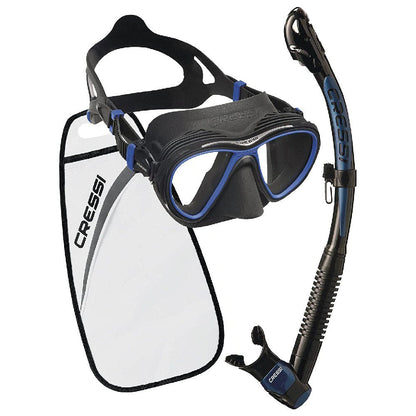 Cressi Anti-fog Quantum Dive Mask & Itaca Ultra Dry Snorkel Set - Infinity DiveCressi Anti-fog Quantum Dive Mask & Itaca Ultra Dry Snorkel SetCressi
