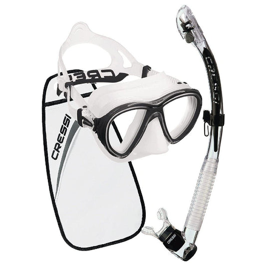 Cressi Anti-fog Quantum Dive Mask & Itaca Ultra Dry Snorkel Set - Infinity DiveCressi Anti-fog Quantum Dive Mask & Itaca Ultra Dry Snorkel SetCressi