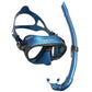 Cressi Calibro + Corsica Mask Set - Metal Blue