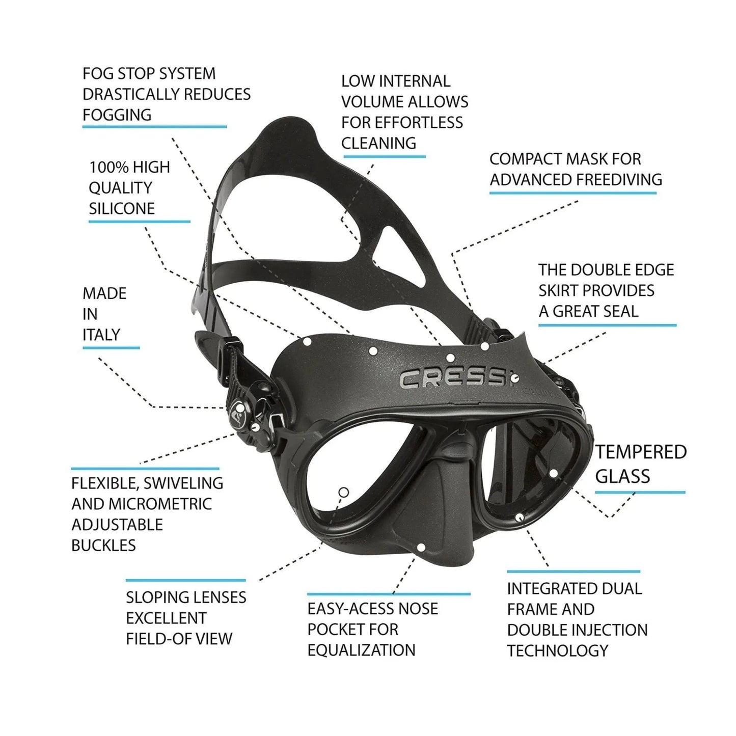 Cressi Calibro Dive Mask - Infinity DiveCressi Calibro Dive MaskCressi