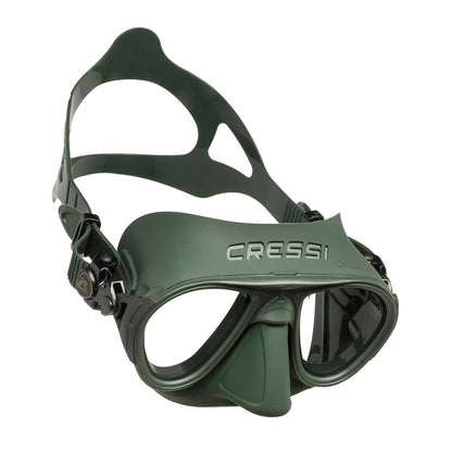 Cressi Calibro Dive Mask + Corsica Snorkel Set - Military Green - Infinity DiveCressi Calibro Dive Mask + Corsica Snorkel Set - Military GreenCressi