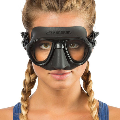 Cressi Calibro Dive Mask + Corsica Snorkel Set - Black