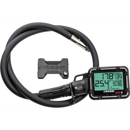 Cressi Digi2 Digital pressure gauge and depth gauge Console - Infinity DiveCressi Digi2 Digital pressure gauge and depth gauge ConsoleCressi