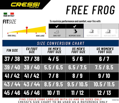 Cressi Free Frog Fins - Infinity DiveCressi Free Frog FinsCressi