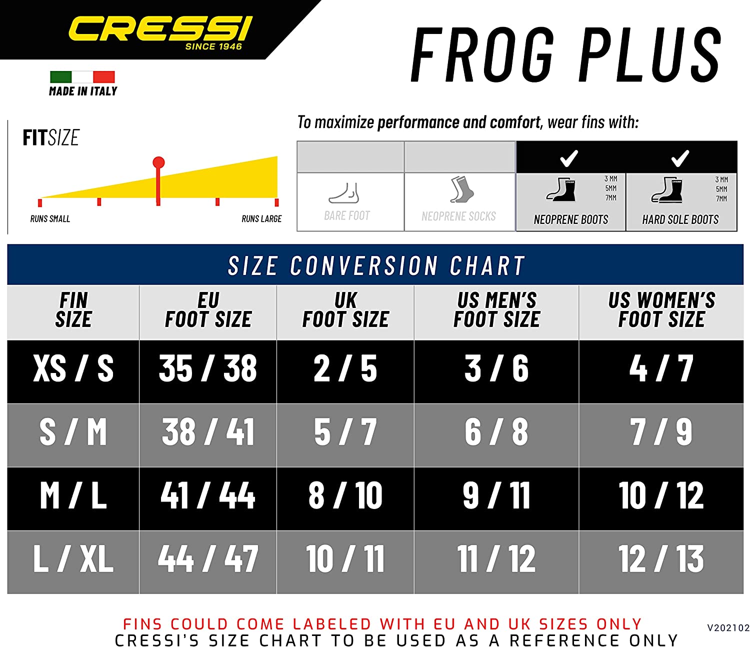 Cressi Frog Plus Dive Fins - Infinity DiveCressi Frog Plus Dive FinsCressi