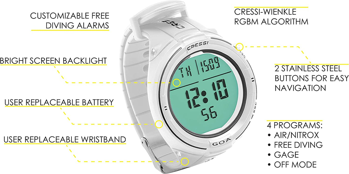 Cressi Goa Wrist Computer - Infinity DiveCressi Goa Wrist ComputerCressi