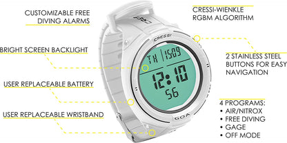 Cressi Goa Wrist Computer - Infinity DiveCressi Goa Wrist ComputerCressi