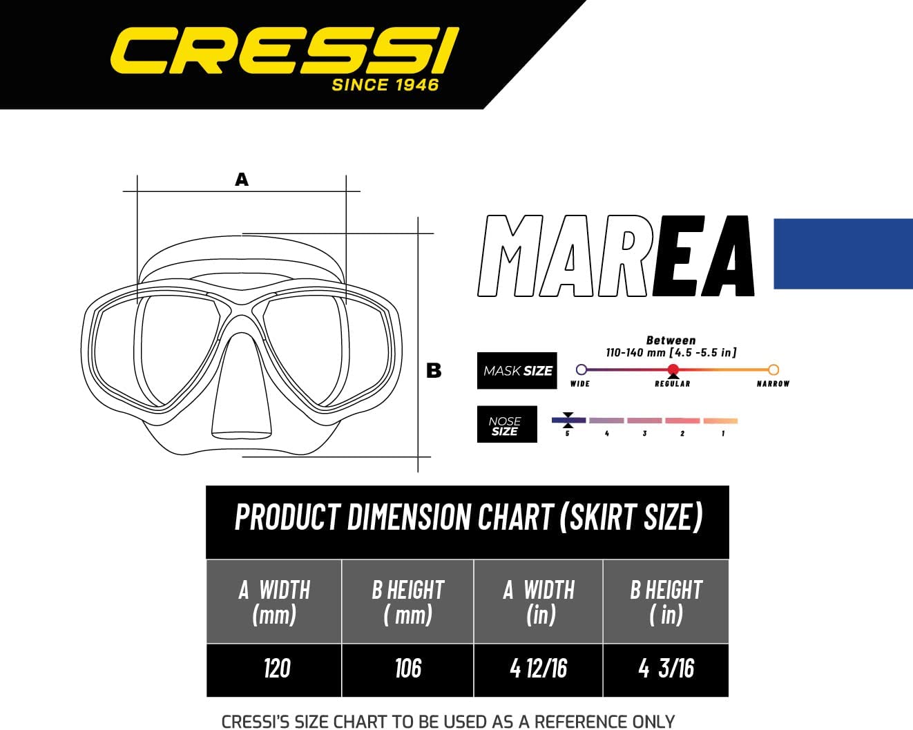 Cressi Marea Mask - Infinity DiveCressi Marea MaskCressi