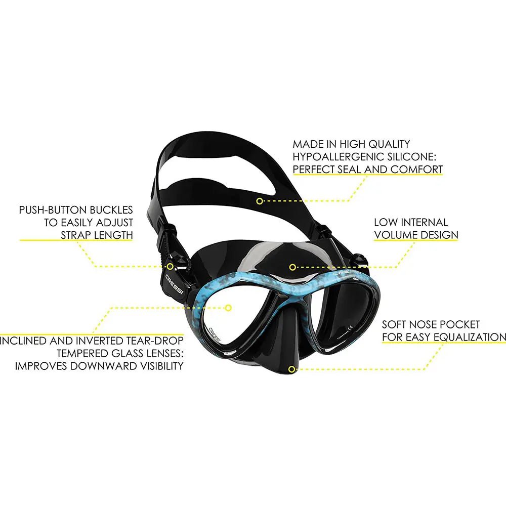 Cressi Metis Dive Mask With Corsica Snorkel Set - Infinity DiveCressi Metis Dive Mask With Corsica Snorkel SetCressi