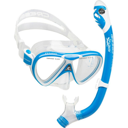 Cressi Pegaso Dive Mask & Iguana Dry Snorkel Junior Set - Infinity DiveCressi Pegaso Dive Mask & Iguana Dry Snorkel Junior SetCressi