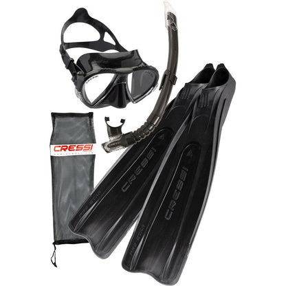 Cressi Pro Star Dive Mask + Snorkel + Fins Bag Set - Infinity DiveCressi Pro Star Dive Mask + Snorkel + Fins Bag SetCressi