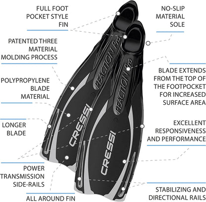 Cressi Reaction Pro Fins - Infinity DiveCressi Reaction Pro FinsCressi