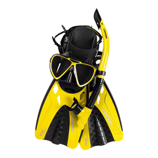 Cressi Tonga Dive Mask + Snorkel + Fins Set - Infinity DiveCressi Tonga Dive Mask + Snorkel + Fins SetCressi
