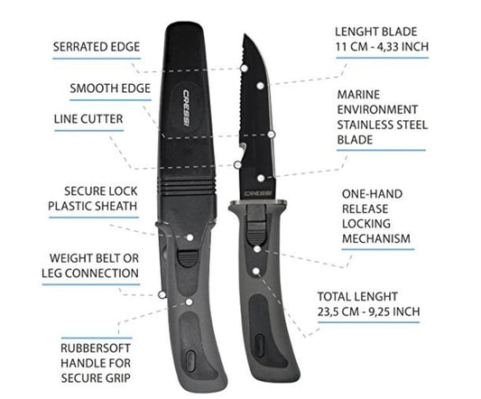 Cressi Vigo Dive Knife - Infinity DiveCressi Vigo Dive KnifeCressi