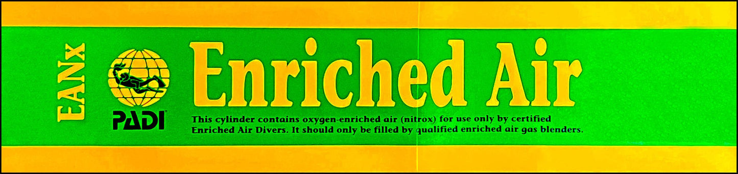 Enriched Air Sticker for Cylinders - Infinity DiveEnriched Air Sticker for CylindersInfinity Dive