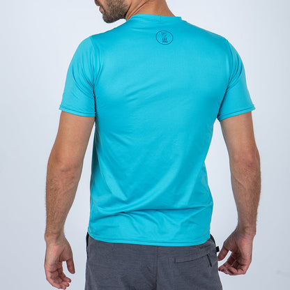 Fourth Element Ocean Positive Short Sleeves Hydro-T Azure Blue - Men - Infinity DiveFourth Element Ocean Positive Short Sleeves Hydro-T Azure Blue - MenFourth Element