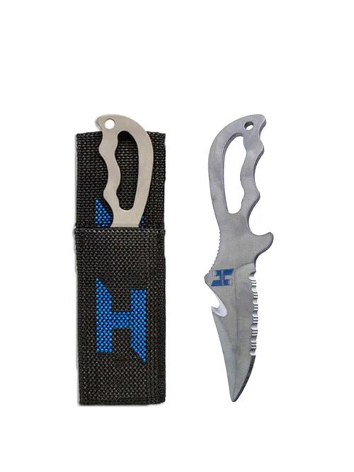 Halcyon Explorer Low-Profile Titanium Knife with Angled Sheath - Infinity DiveHalcyon Explorer Low-Profile Titanium Knife with Angled SheathHalcyon