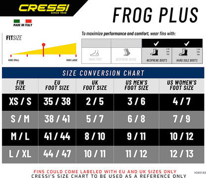 infinity-dive-cressi-frog-plus-scuba-fins-sizing-guide

