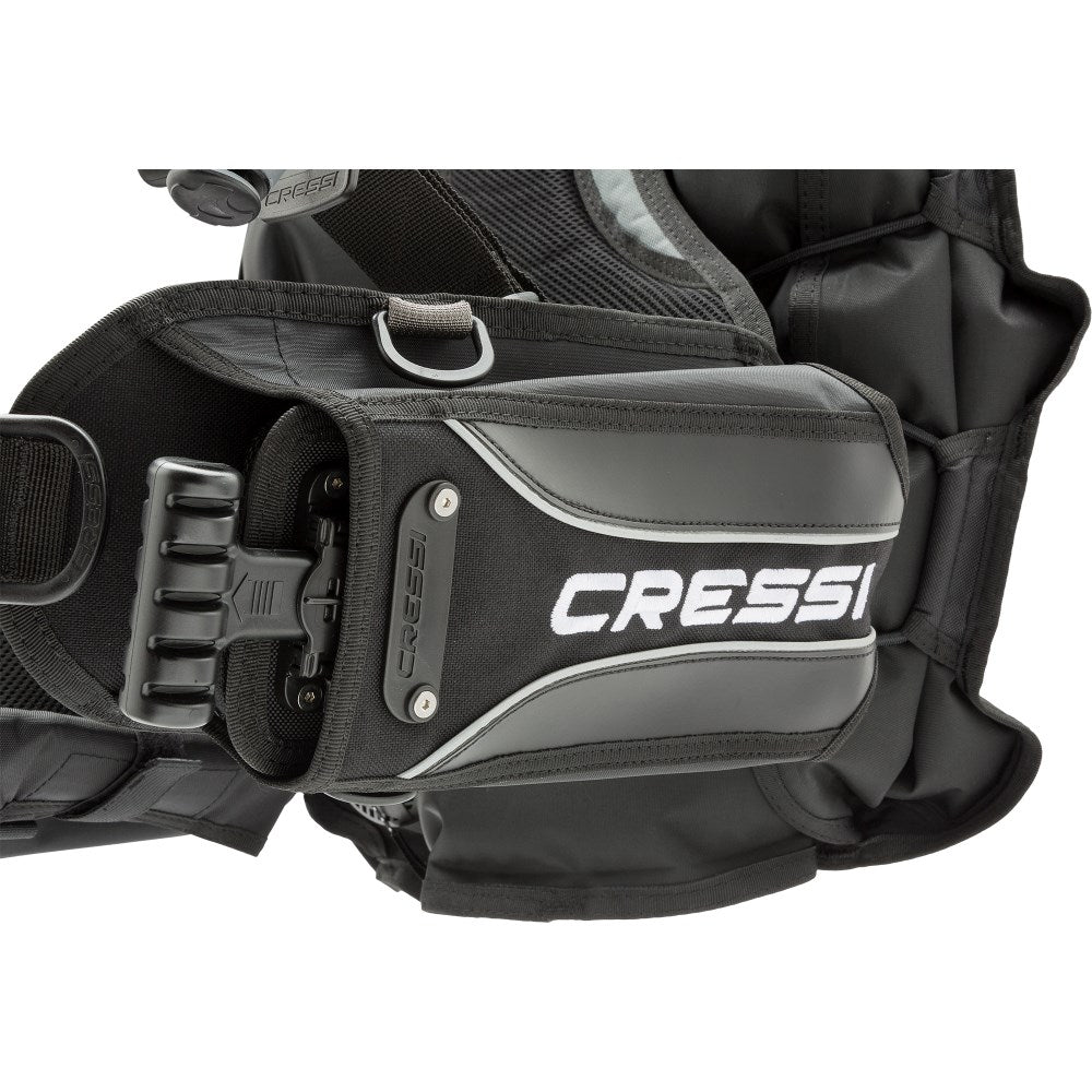 Cressi Patrol BCD integrated storage pocket detail
