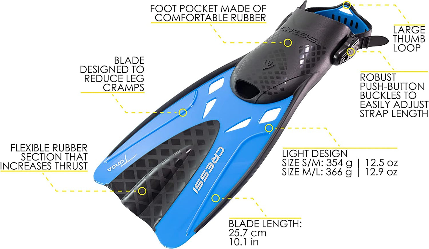 infinity-dive-cressi-tonga-open-heel-fins-technical-features