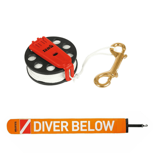 Mares Compact Reel - 30m + Inflatable Buoy - Infinity DiveMares Compact Reel - 30m + Inflatable BuoyMares