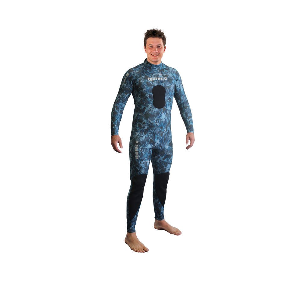Mares Phantom 3 Steamer Camo Blue Spearfishing Wetsuit 3mm - Men - Infinity DiveMares Phantom 3 Steamer Camo Blue Spearfishing Wetsuit 3mm - MenMares