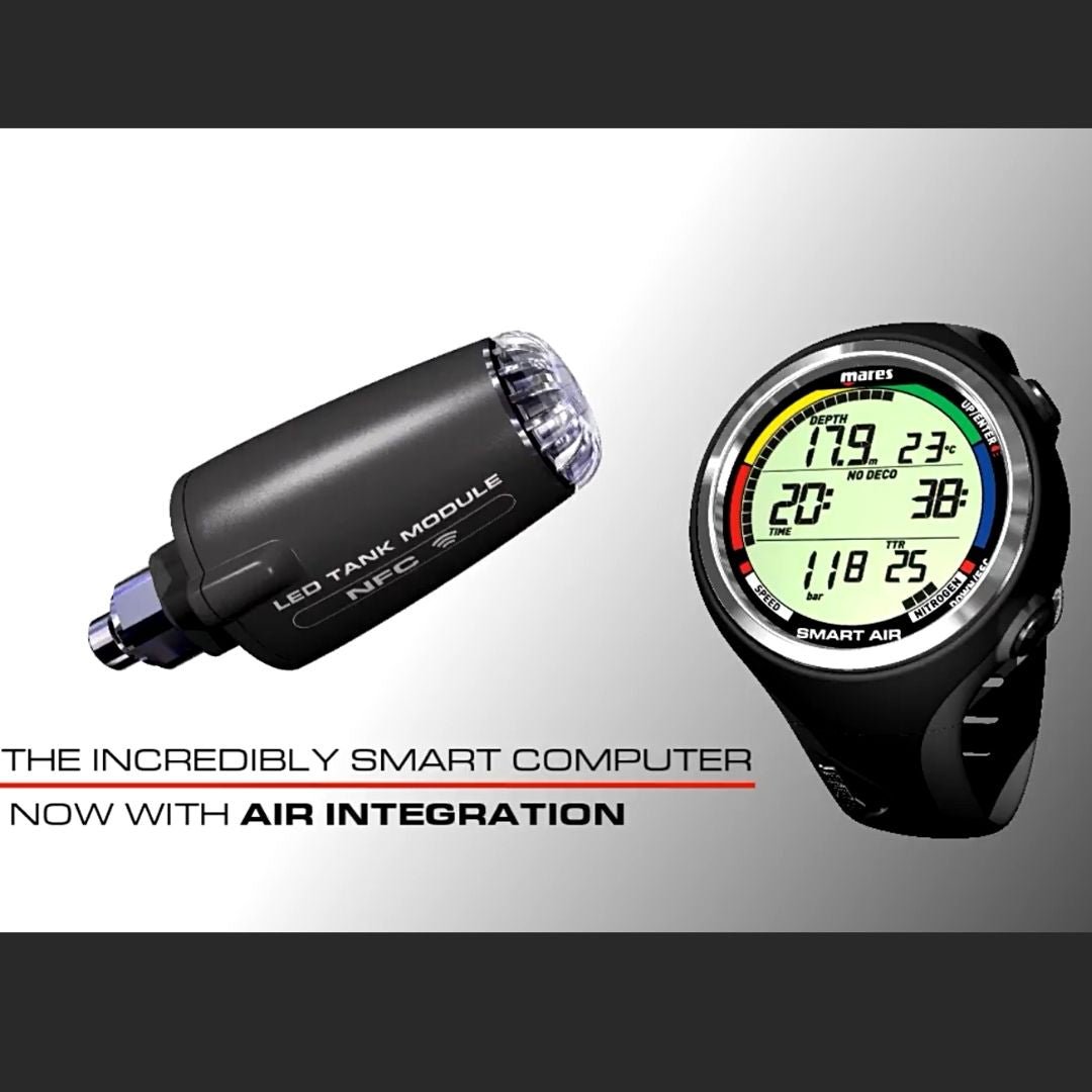 Mares Smart Air Dive Computer + LED Tank Module Transmitter - Infinity DiveMares Smart Air Dive Computer + LED Tank Module TransmitterMares