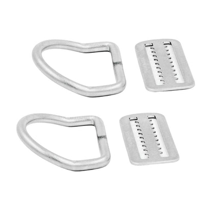 Mares XR D-ring Bent SS316 with Toothed Triglider x 2 set - Clearance - Infinity DiveMares XR D-ring Bent SS316 with Toothed Triglider x 2 set - ClearanceMares