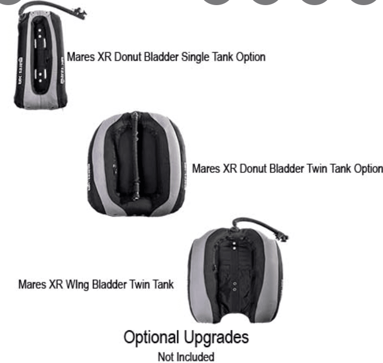 Mares XR Line Donut Bladder Twin Tank Wing - Clearance - Infinity DiveMares XR Line Donut Bladder Twin Tank Wing - ClearanceMares