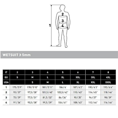Mares Flexa 8.6.5mm 潜水服蓝色 - 男款