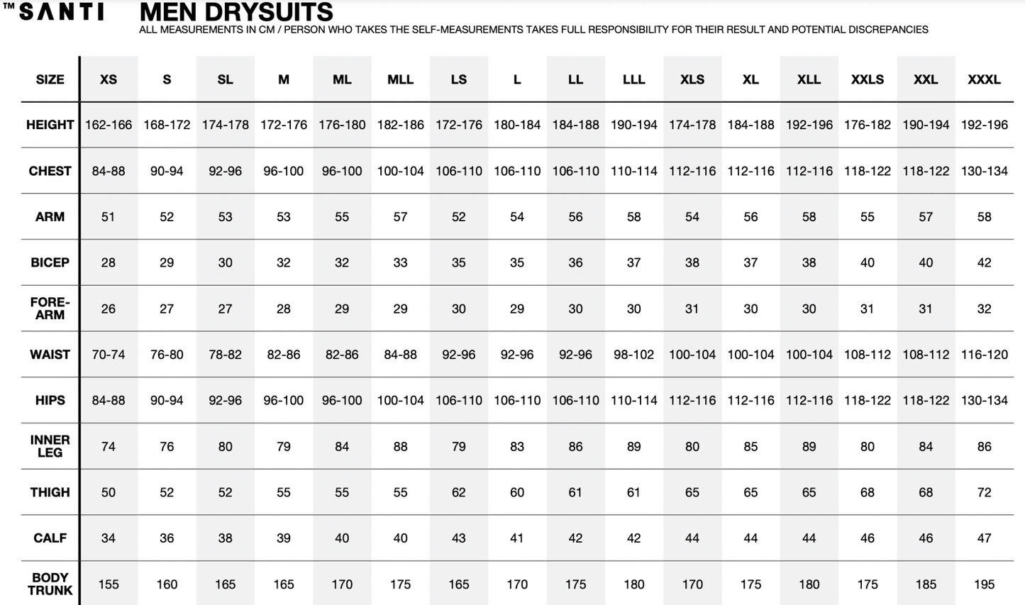 Santi E-Lite Plus Drysuit - Men - Infinity DiveSanti E-Lite Plus Drysuit - MenSanti