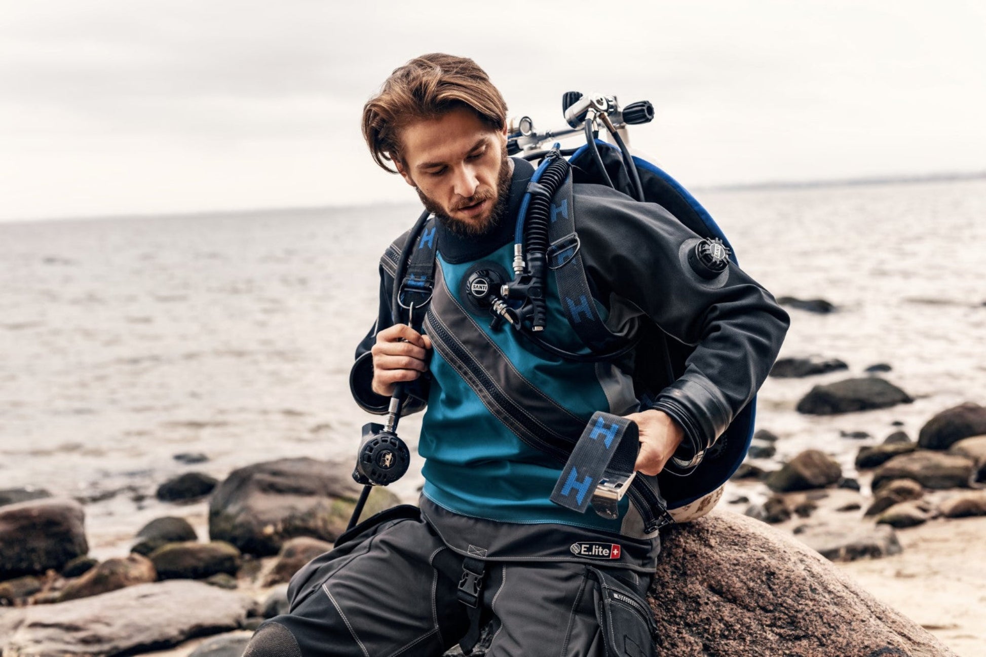 Santi E-Lite Plus Drysuit - Men - Infinity DiveSanti E-Lite Plus Drysuit - MenSanti