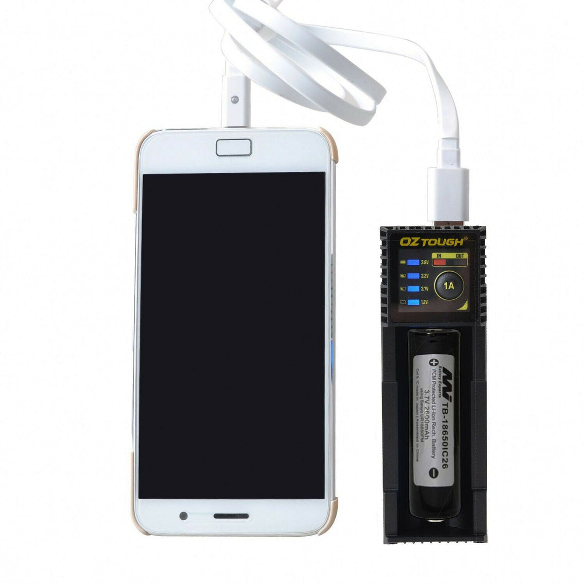 Scubapro 18650 Battery with USB Travel Charger - Infinity DiveScubapro 18650 Battery with USB Travel ChargerScubapro