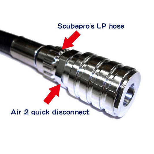 Scubapro Air 2 Quick Disconnect Hose - 64cm - Infinity DiveScubapro Air 2 Quick Disconnect Hose - 64cmScubapro