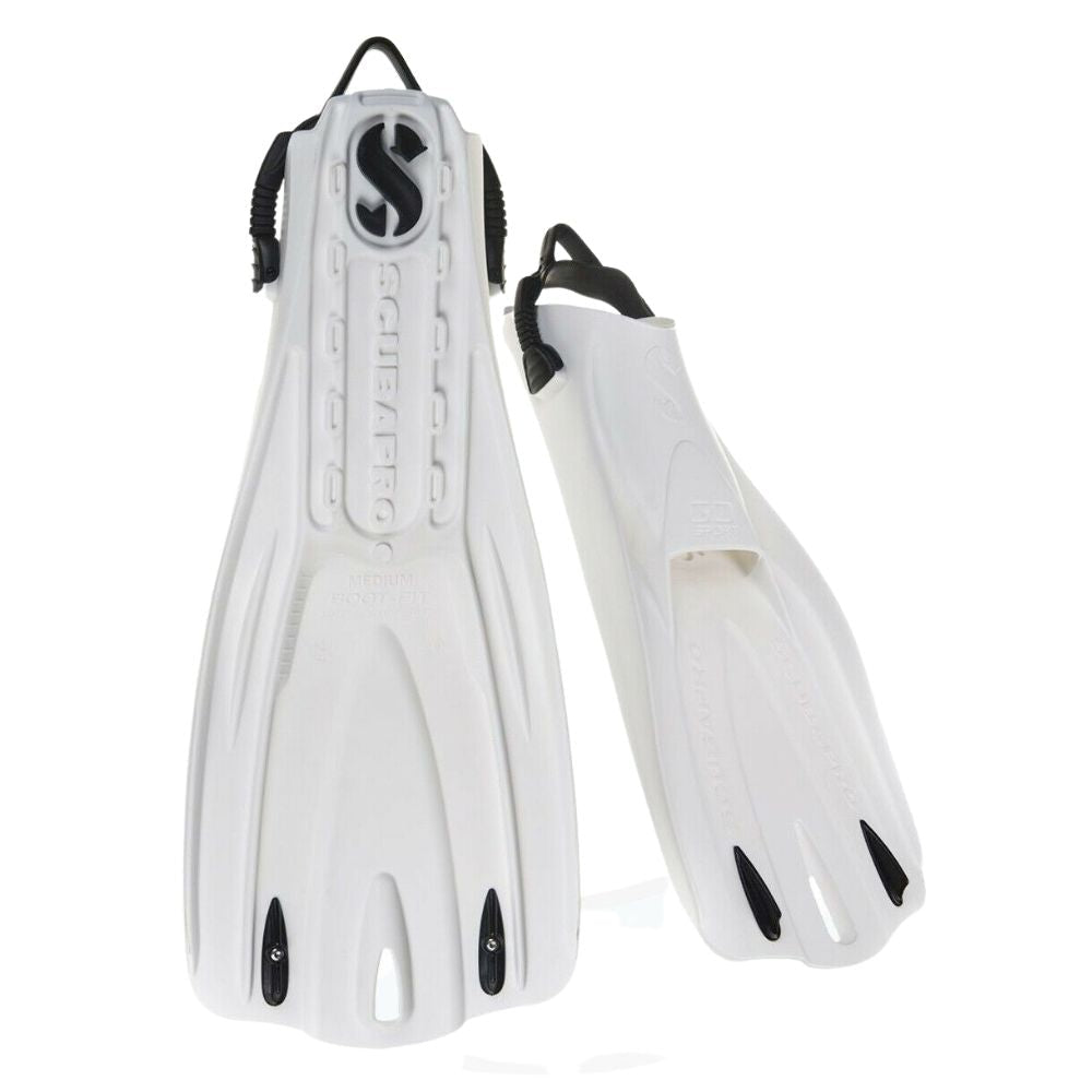 Scubapro Go Sport Fins (White) / Scubapro Delta 5mm Zip Boots - Infinity DiveScubapro Go Sport Fins (White) / Scubapro Delta 5mm Zip BootsScubapro