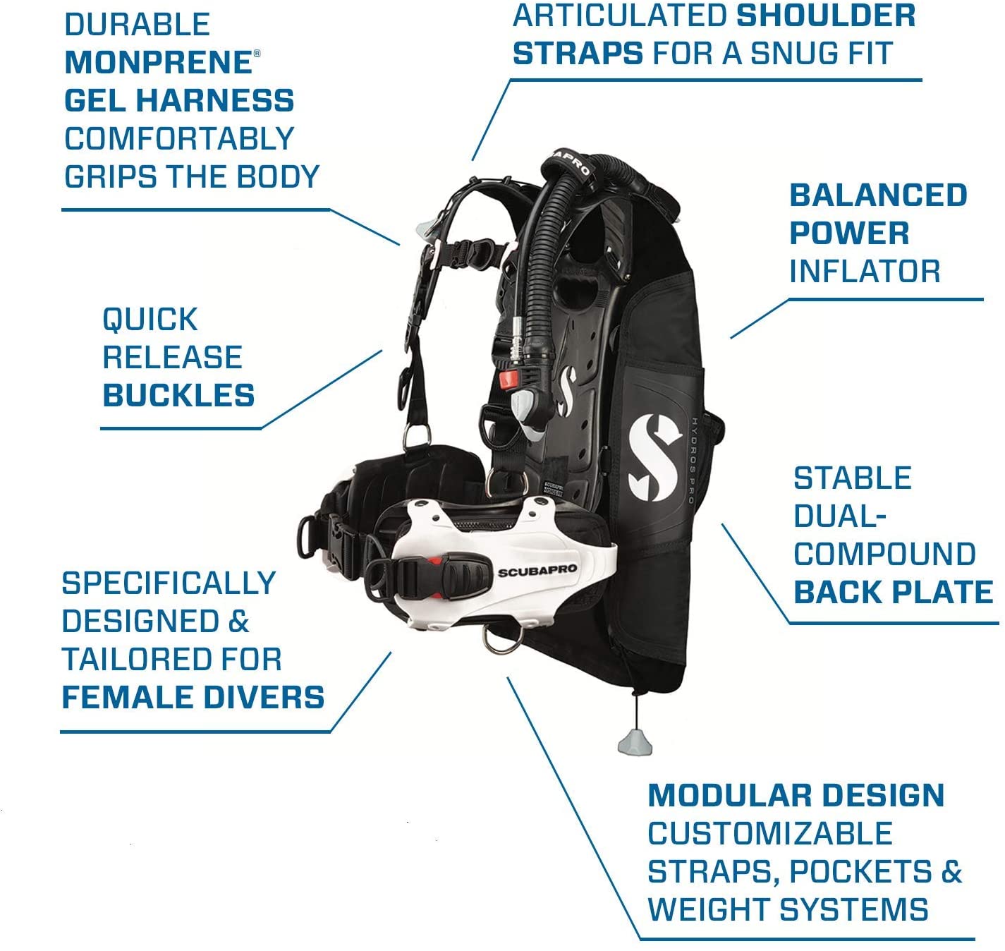 Scubapro Hydros Pro BCD - Women - Infinity DiveScubapro Hydros Pro BCD - WomenScubapro