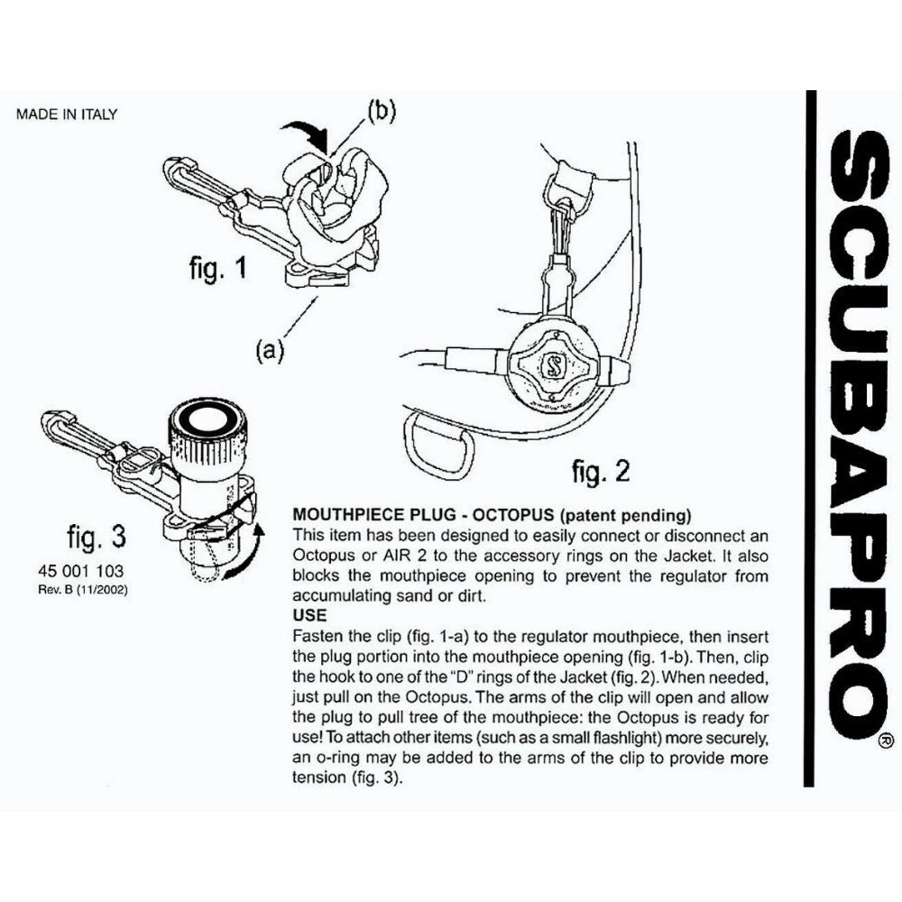 Scubapro Octopus Retainer Clip With Regulator Mouthpiece Set ( Silicone ) - Infinity DiveScubapro Octopus Retainer Clip With Regulator Mouthpiece Set ( Silicone )Scubapro